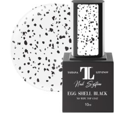 Egg Shell Black Top Coat